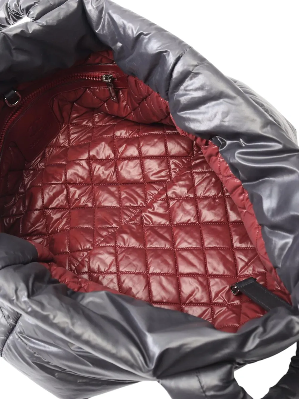 Pre-owned Chanel 2008-2009 Medium Quilted Nylon Coco Cocoon Tote Bag In Red