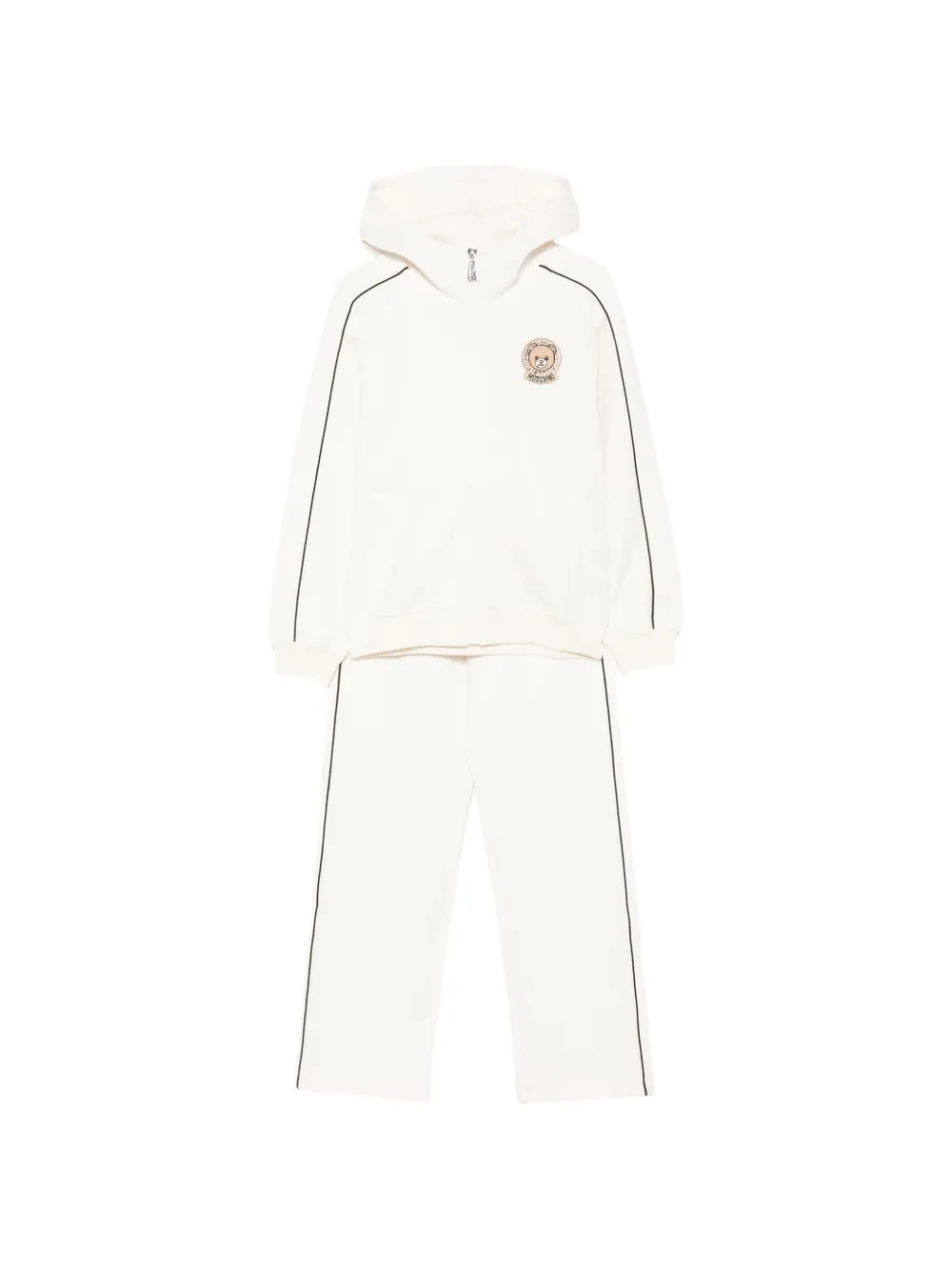 Moschino Kids side-stripe tracksuit - Toni neutri