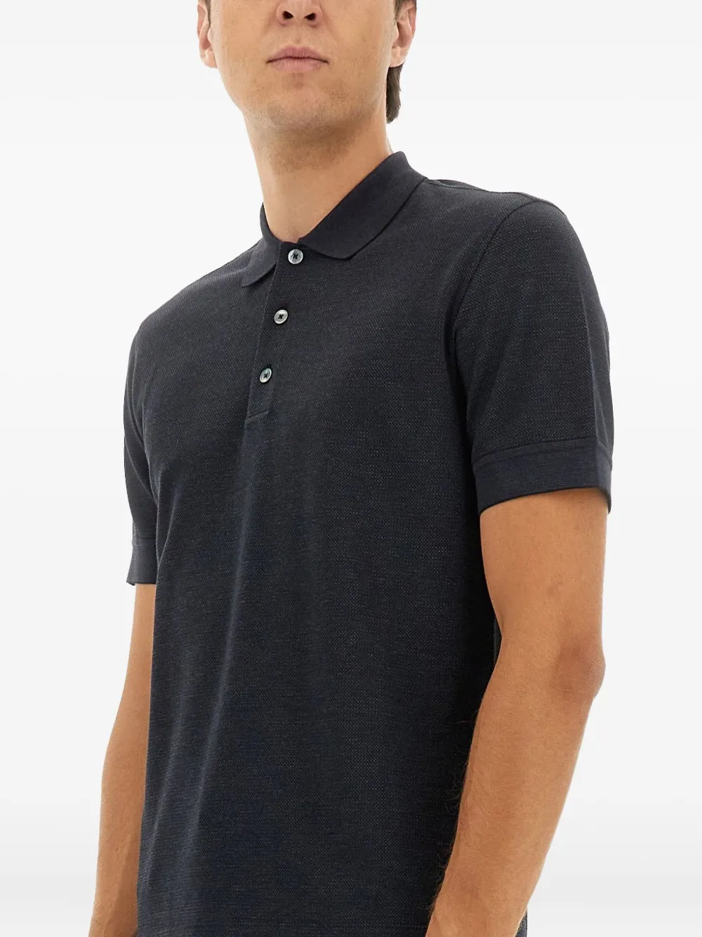 Zegna T-shirt met knopen Zwart
