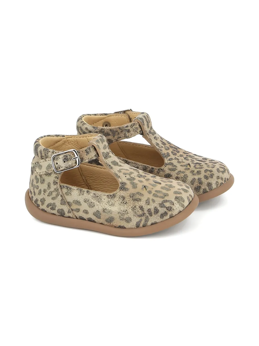 Pom D'api Salome buckle leopard sandals | Neutrals | Image 1