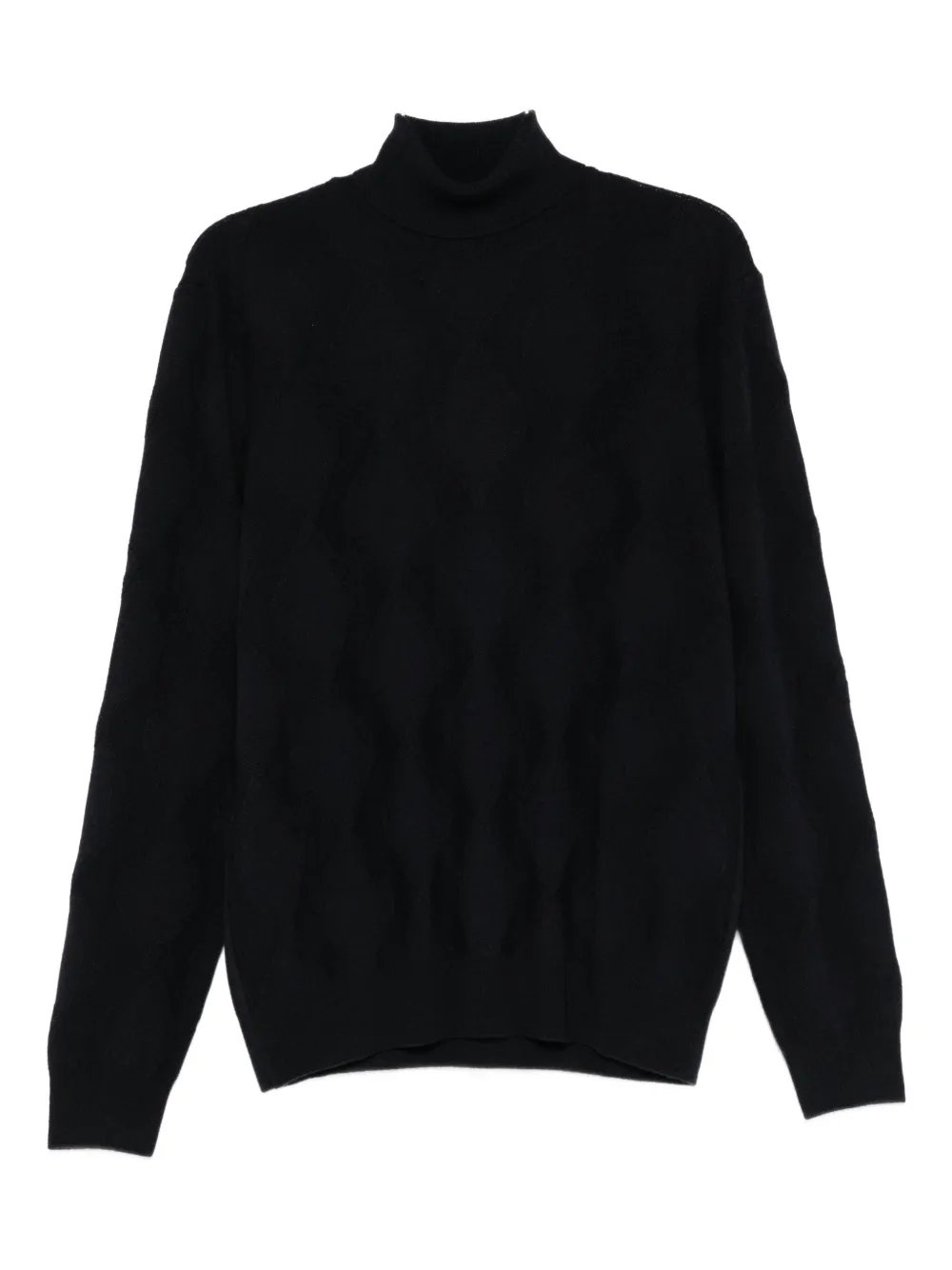 Corneliani turtleneck patterned sweater | Blue | Image 1