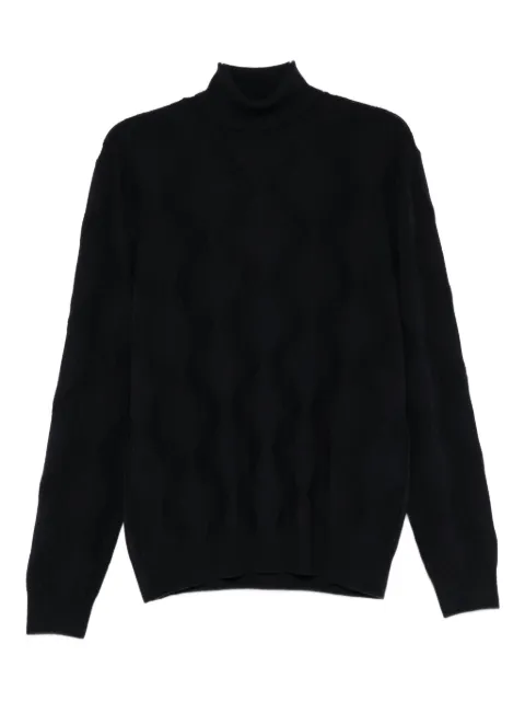 Corneliani turtleneck patterned sweater