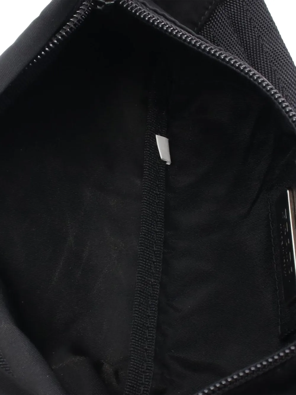 Pre-owned Prada 2013-2025 Tessuto Belt Bag In Black