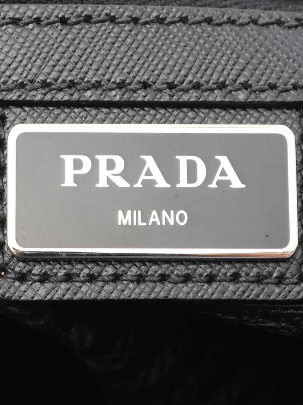 Pre-owned Prada 2013-2025 Tessuto Zip Top Crossbody Bag In Black