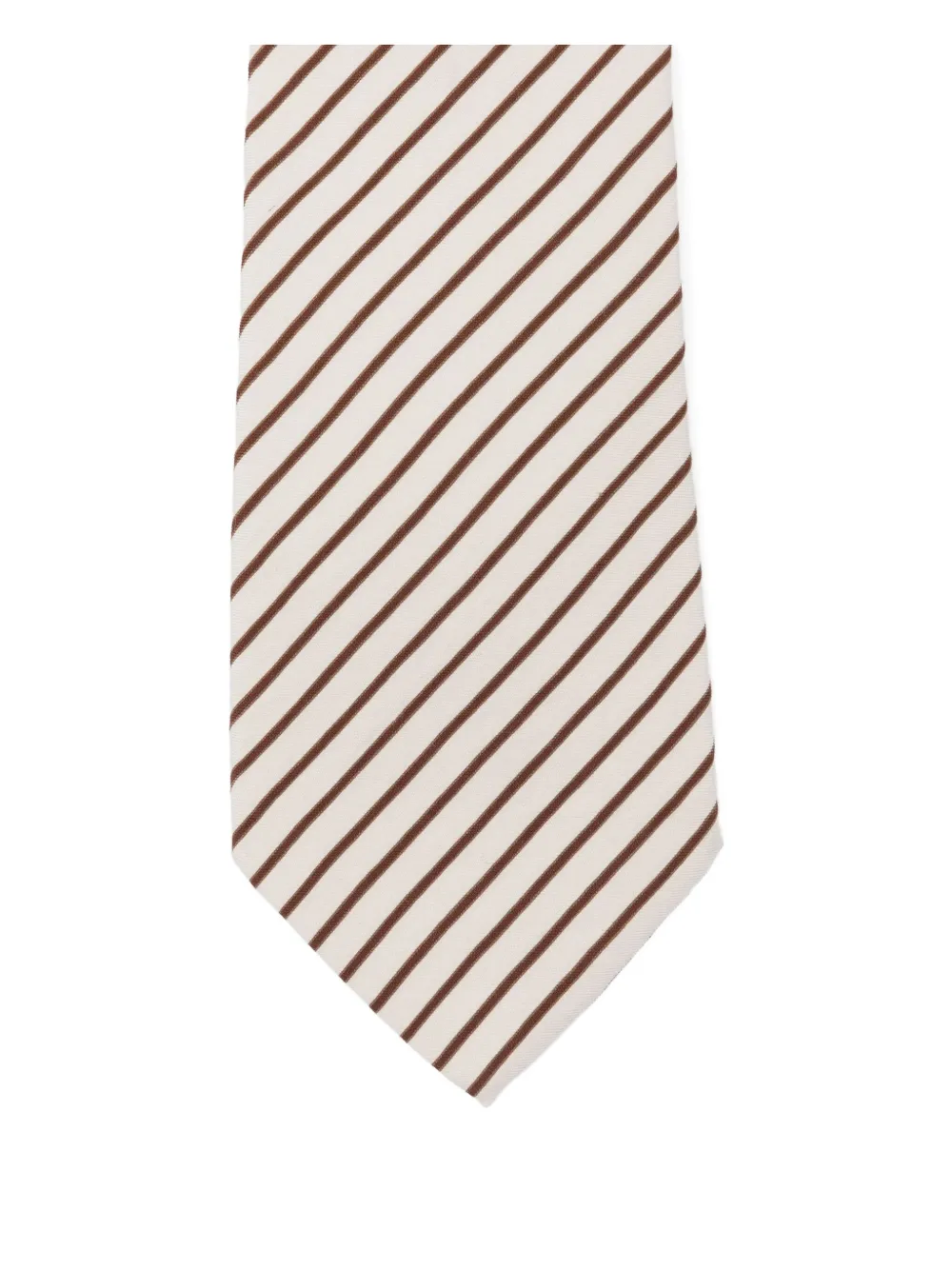 Paul Smith Striped Tie In Neutral