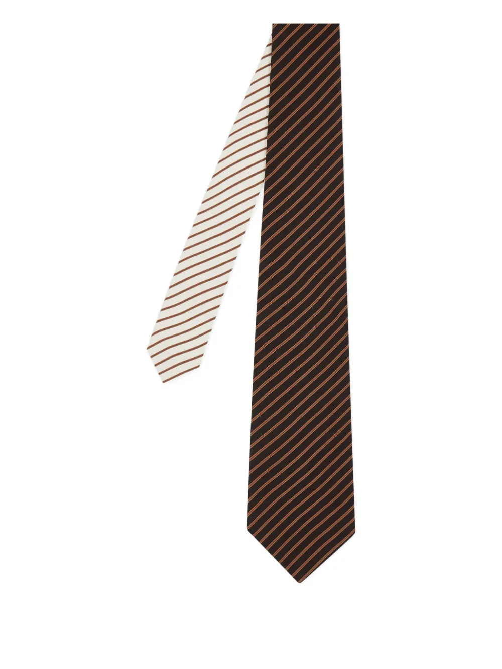 Paul Smith ストライプ ネクタイ - ブラウン Paul Smith ストライプ ネクタイ - ブラウン