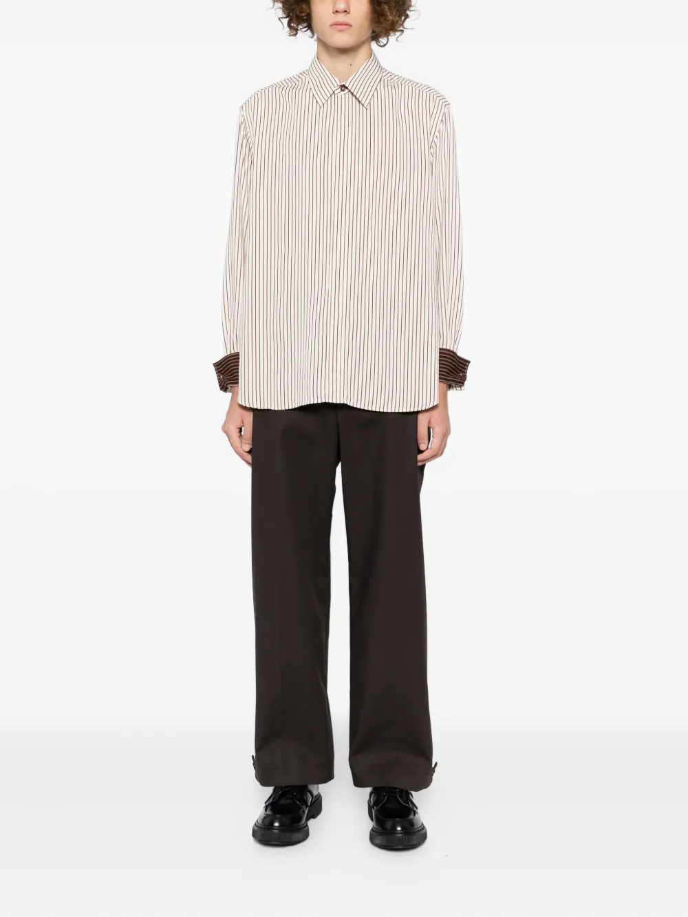 Paul Smith Gestreept overhemd - Beige