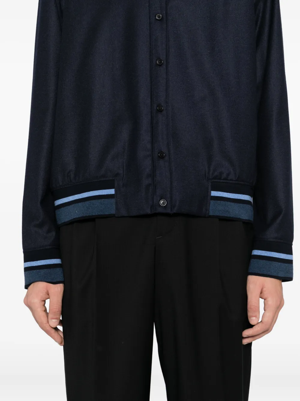 Paul Smith Gestreept shirtjack Blauw