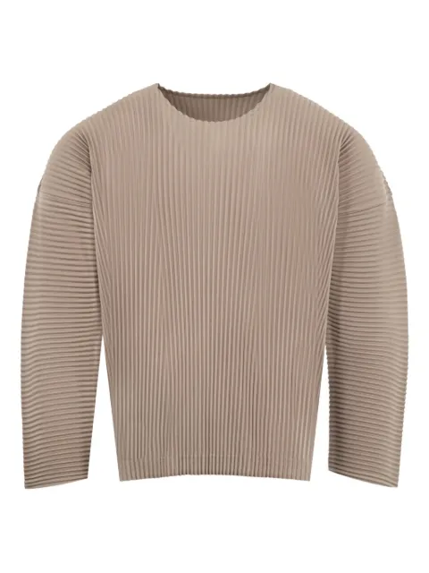 Issey Miyake pleated long-sleeve top