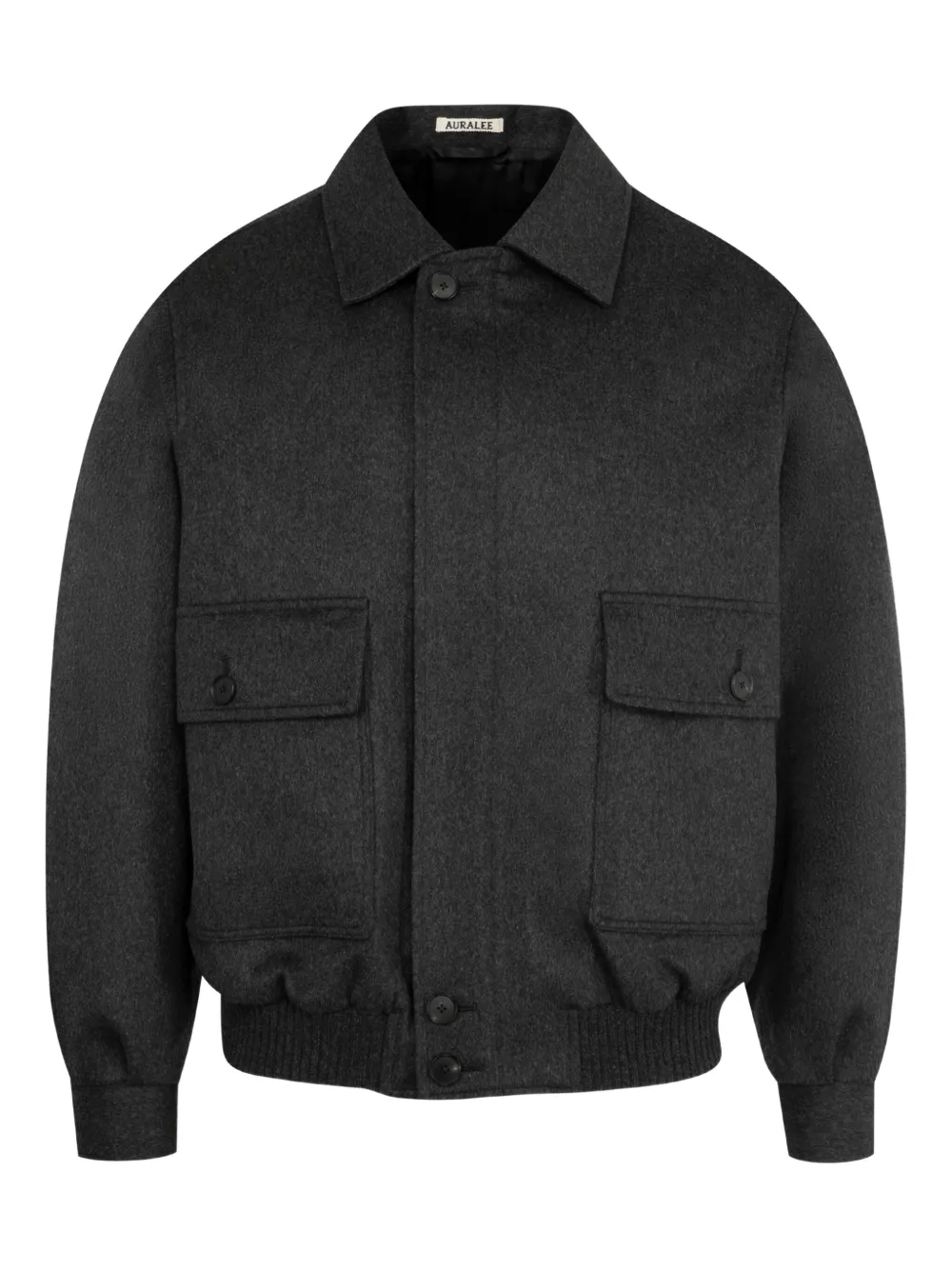 Auralee cashmere bomber jacket | Black | Image 1