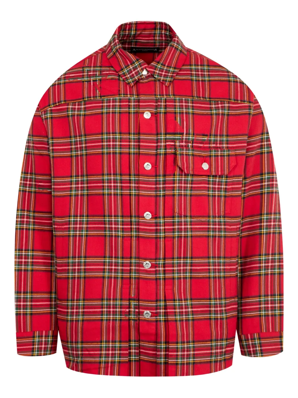 Mastermind Japan Type 1 plaid shirt | Red | Image 1
