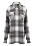 GOD'S TRUE CASHMERE Shadow plaid cashmere shirt - Grey