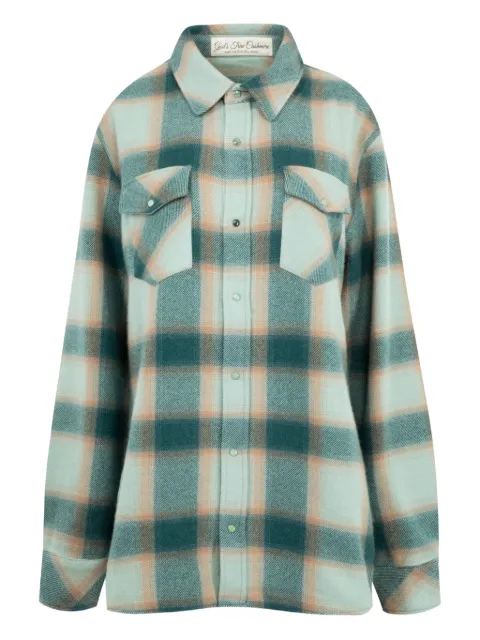 GOD'S TRUE CASHMERE chemise Shadow à carreaux