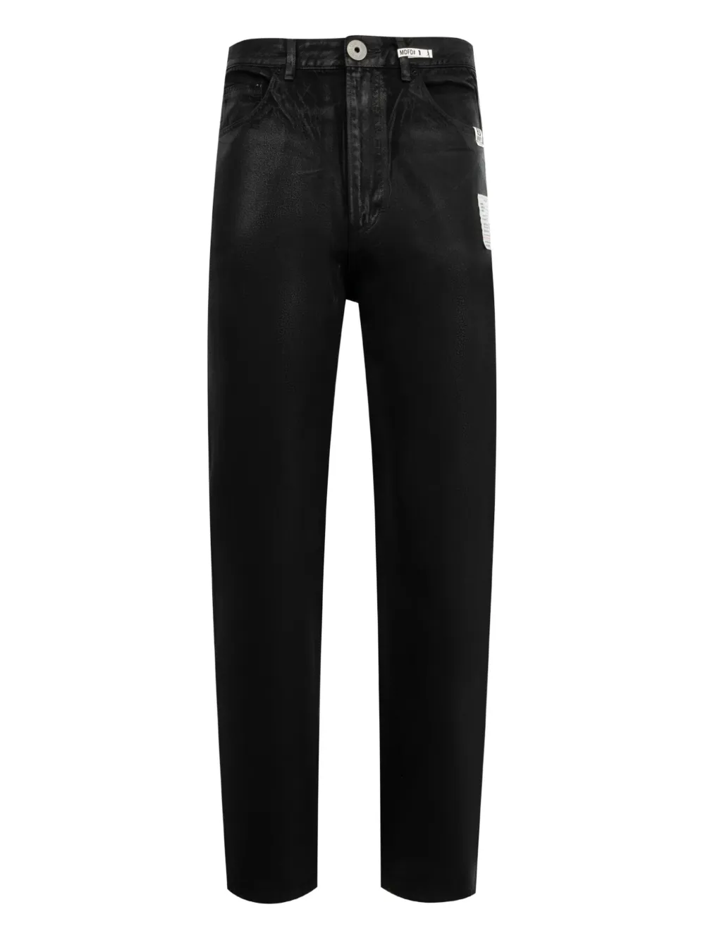 Maison MIHARA YASUHIRO coated jeans - ブラック Maison MIHARA YASUHIRO coated jeans - ブラック