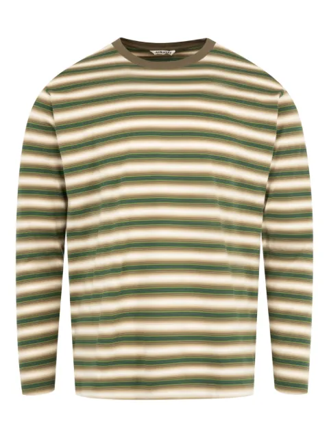 Auralee striped long-sleeve T-shirt 