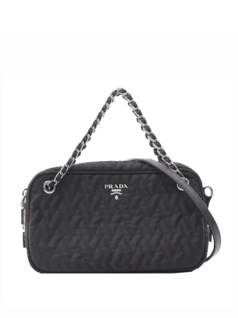 Prada Pre-Owned 2013-2025 Impuntu Tessuto Chain satchel