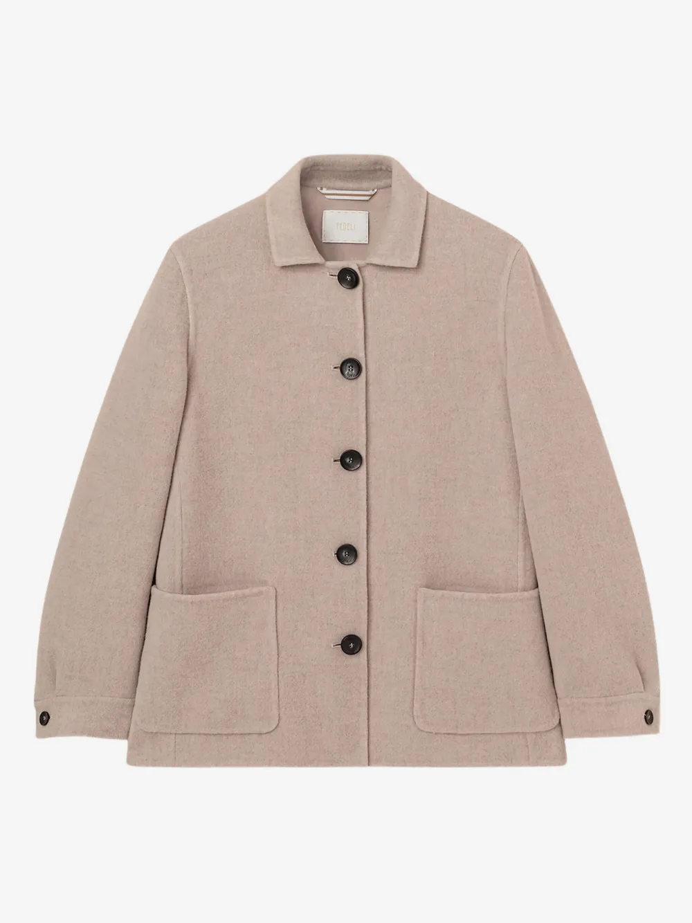 Fedeli patch-pocket button jacket | Neutrals | Image 1