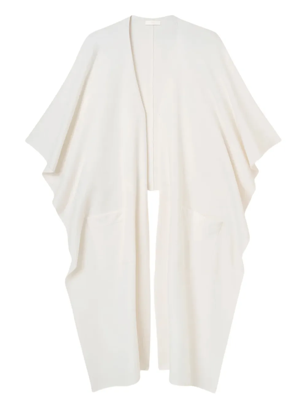 Fedeli Pocket-detailed Dolman-sleeve Cape In White