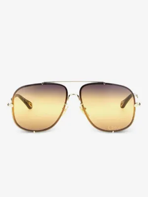 VALENTINO GARAVANI EYEWEAR Rockstud pilot-frame Sunglasses  display picture 2