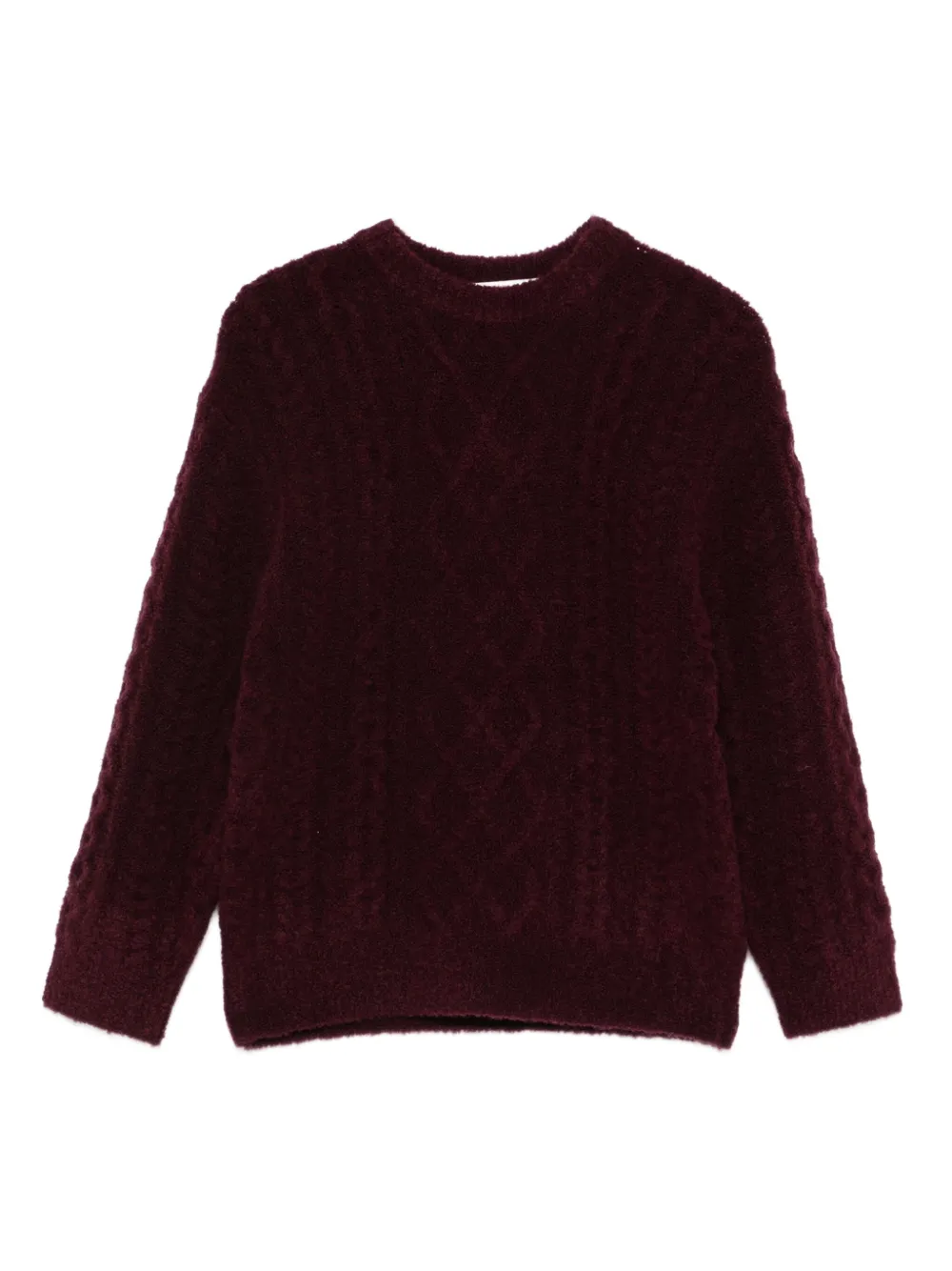 Paolo Pecora Kids cable-knit sweater - レッド Paolo Pecora Kids cable-knit sweater - レッド