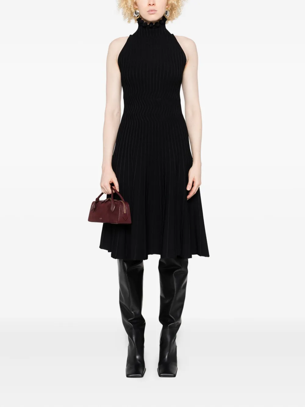Alaïa ruffled ribbed dress | Cocktail & Party Dresses | Image 2