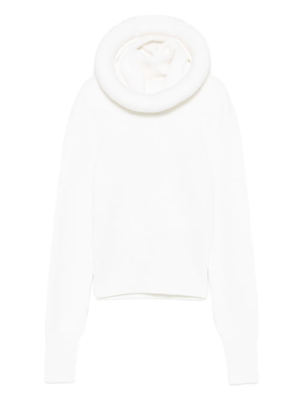 Alaïa roll-neck hoodie | White | Image 1