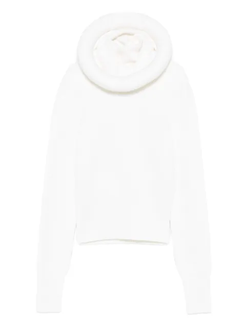 Alaïa roll-neck hoodie