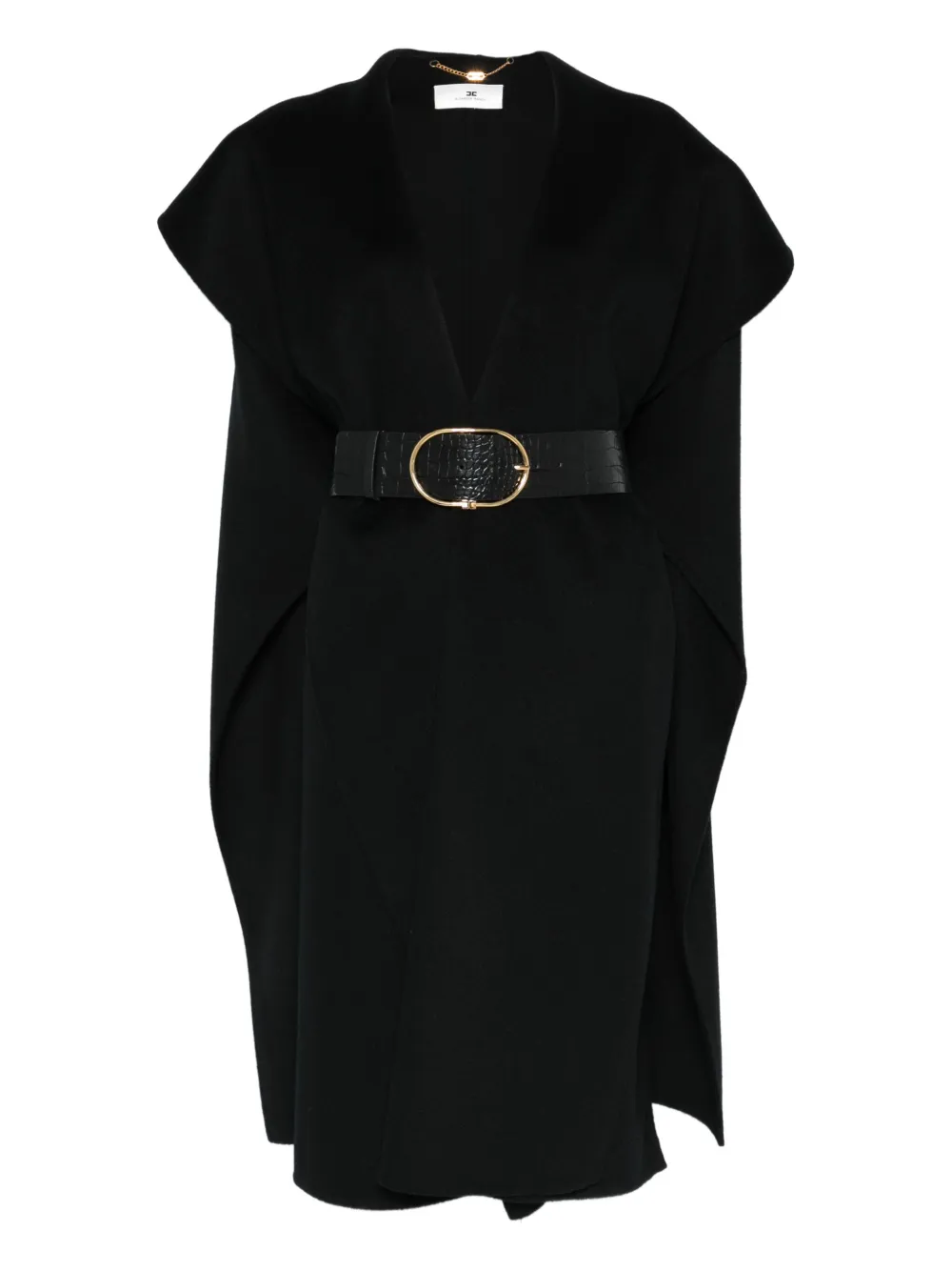 Elisabetta Franchi wool cape | Black | Image 1