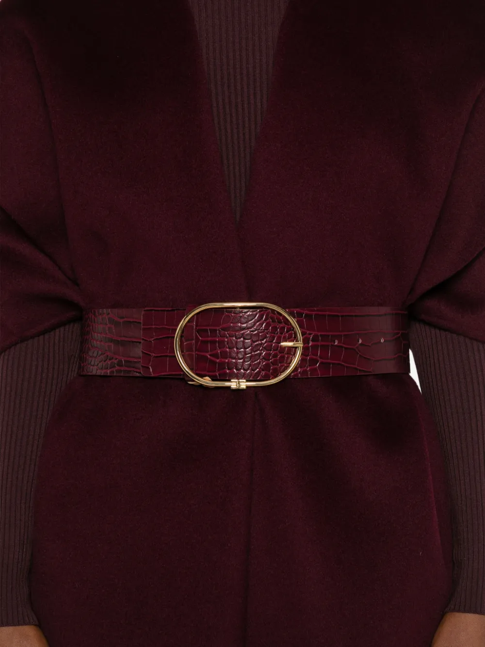 Elisabetta Franchi Wollen cape Rood