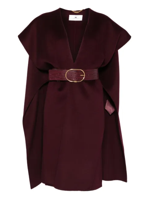 Elisabetta Franchi belted wool cape