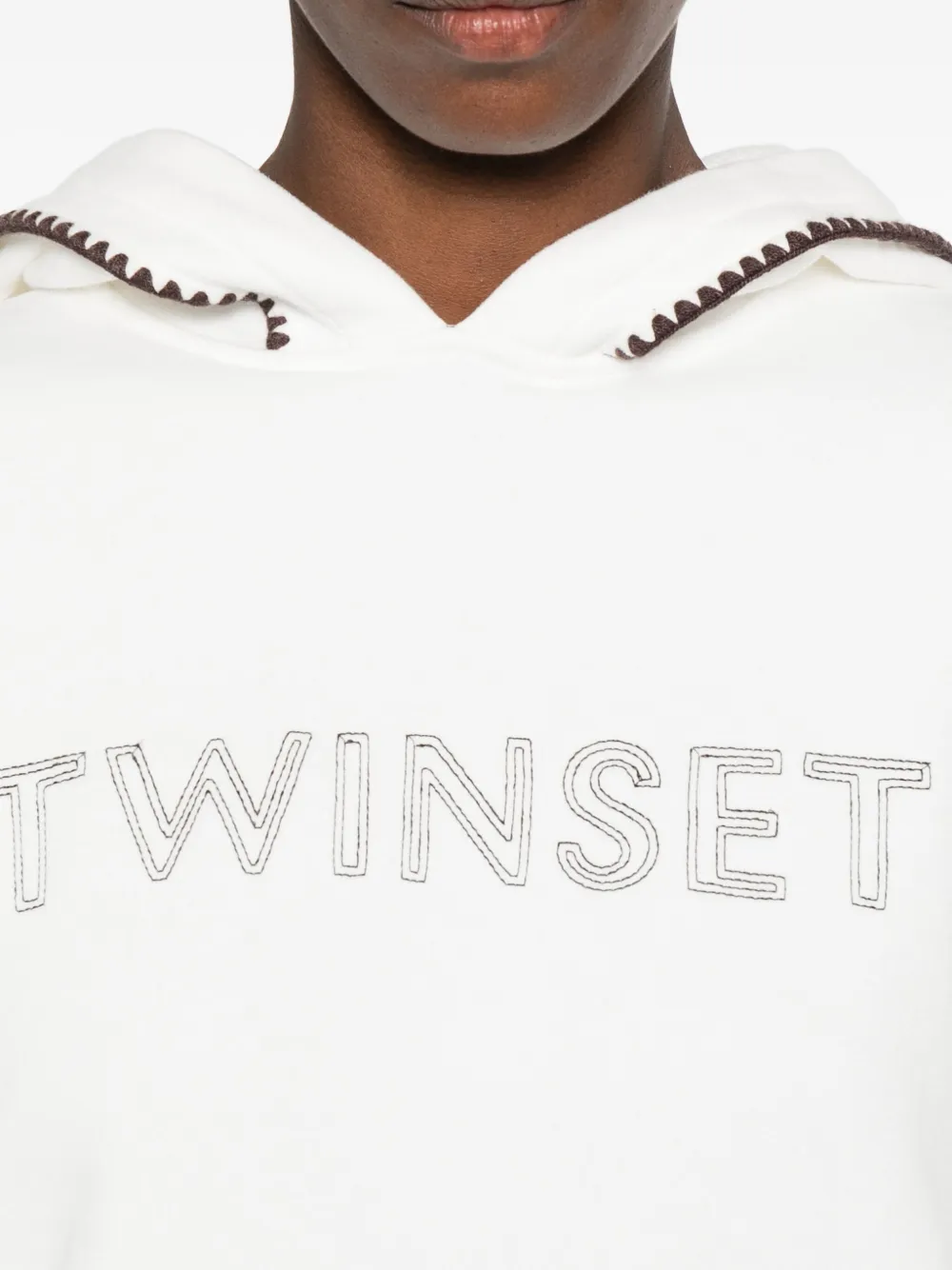 Twinset Elasticated-cuff Track Pants In White