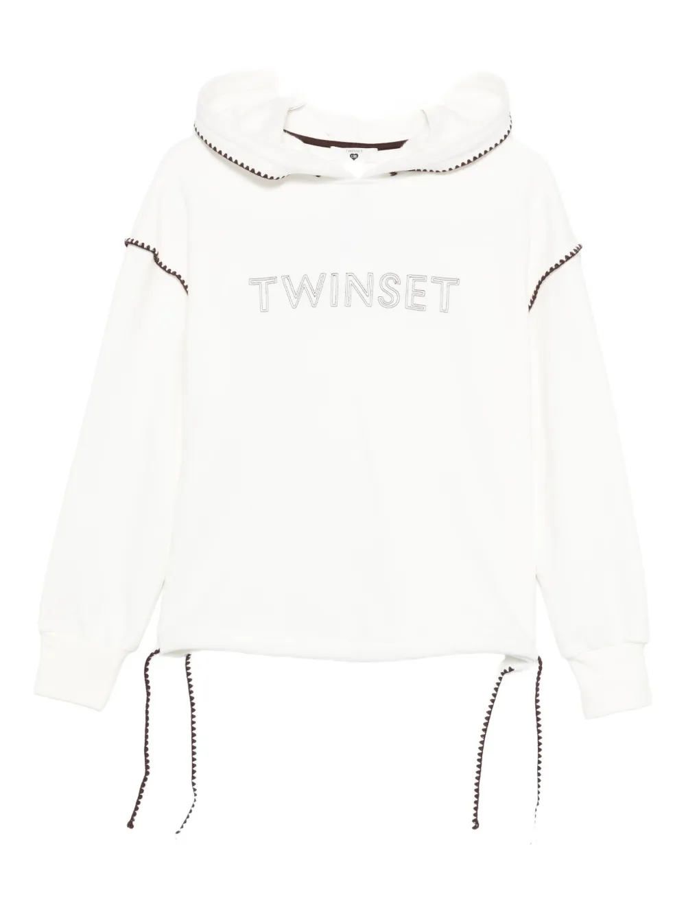 Twinset Elasticated-cuff Track Pants In White
