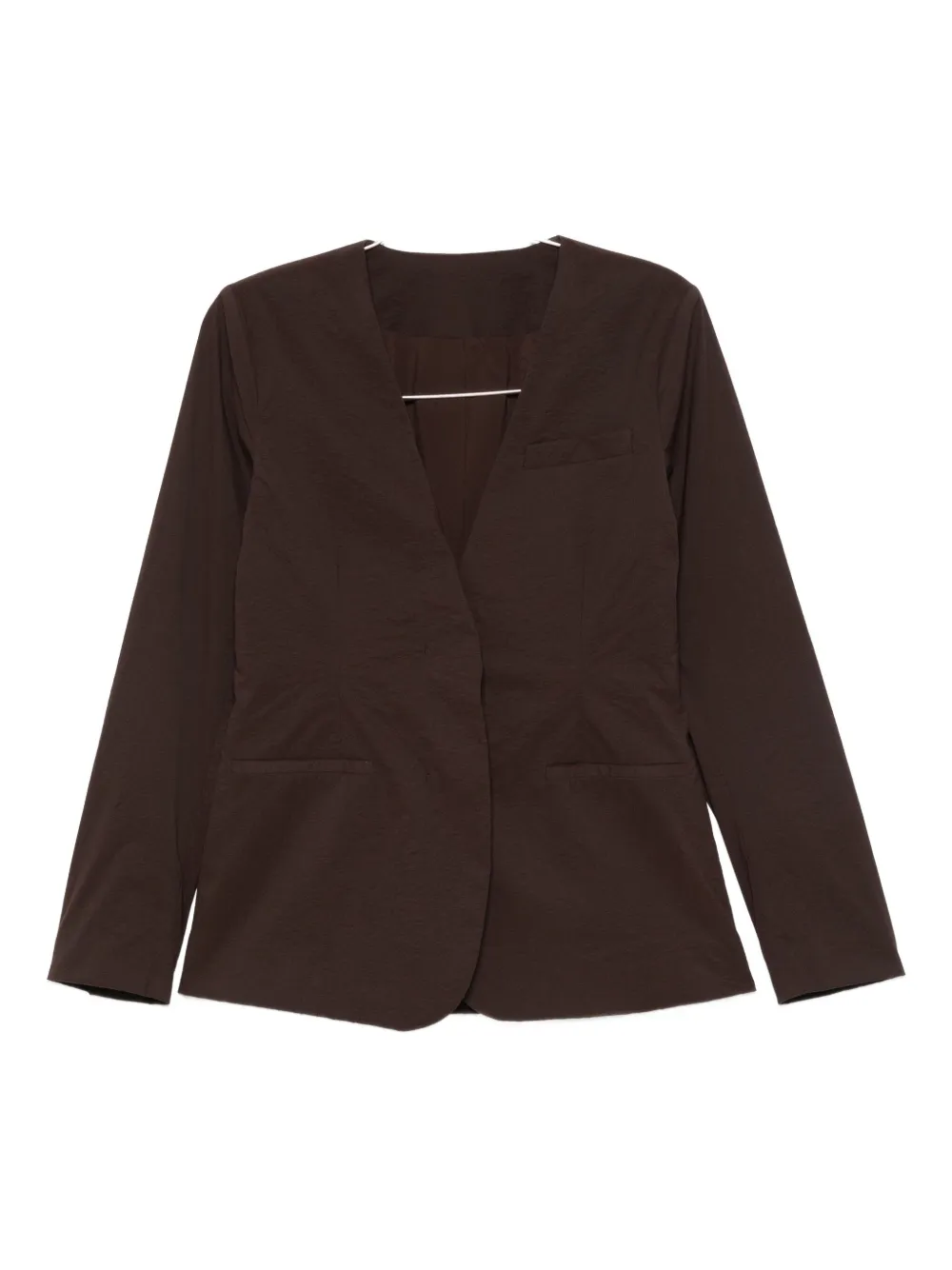 Mark Kenly Domino Tan Textured Single-breasted Jacket In Brown