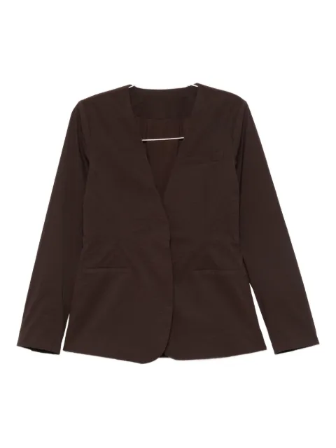 MARK KENLY DOMINO TAN textured single-breasted jacket