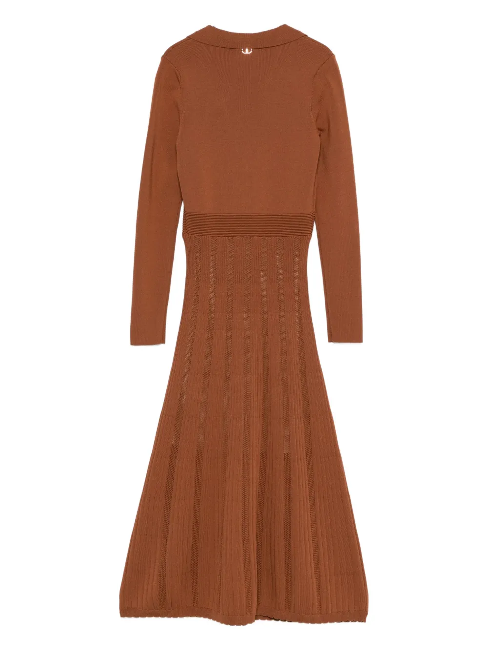 TWINSET button-placket spread-collar dress - Bruin