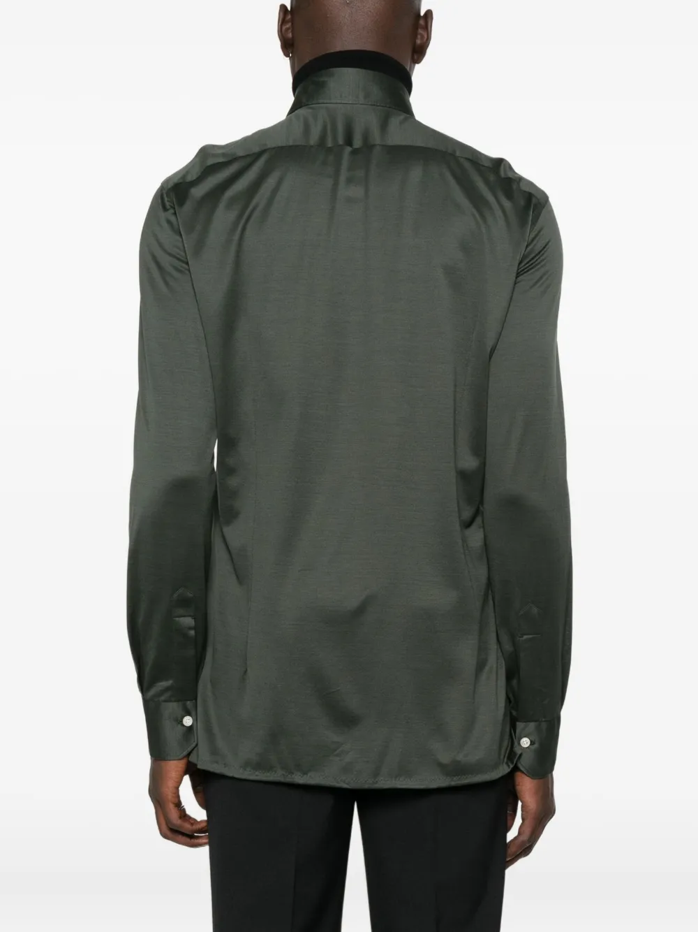 Kiton Nerano overhemd Groen