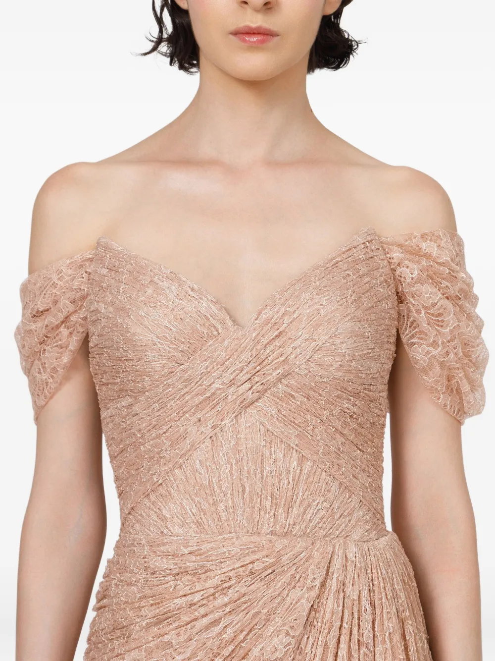 Iris Serban Sandy jurk Beige