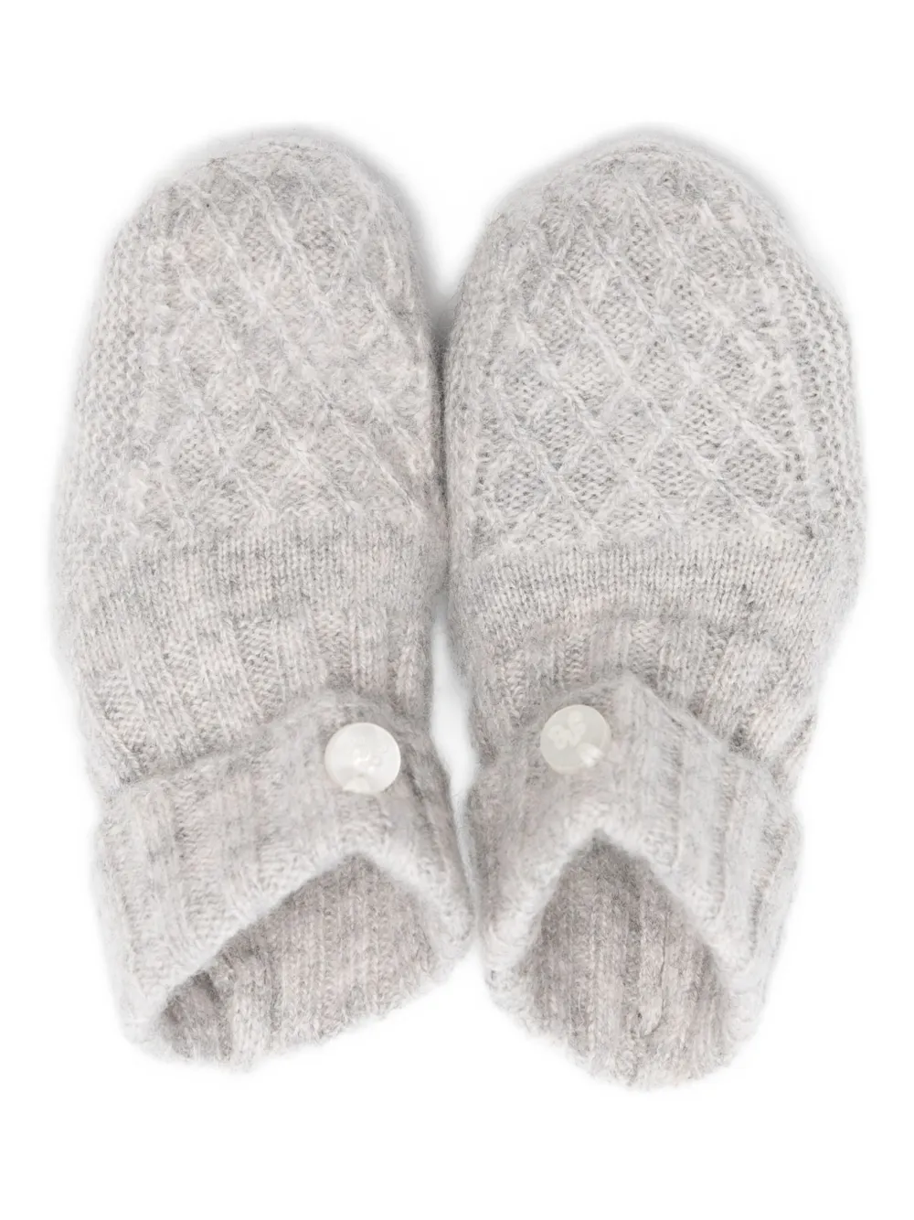 Tartine Et Chocolat Kabelgebreide sloffen Grijs