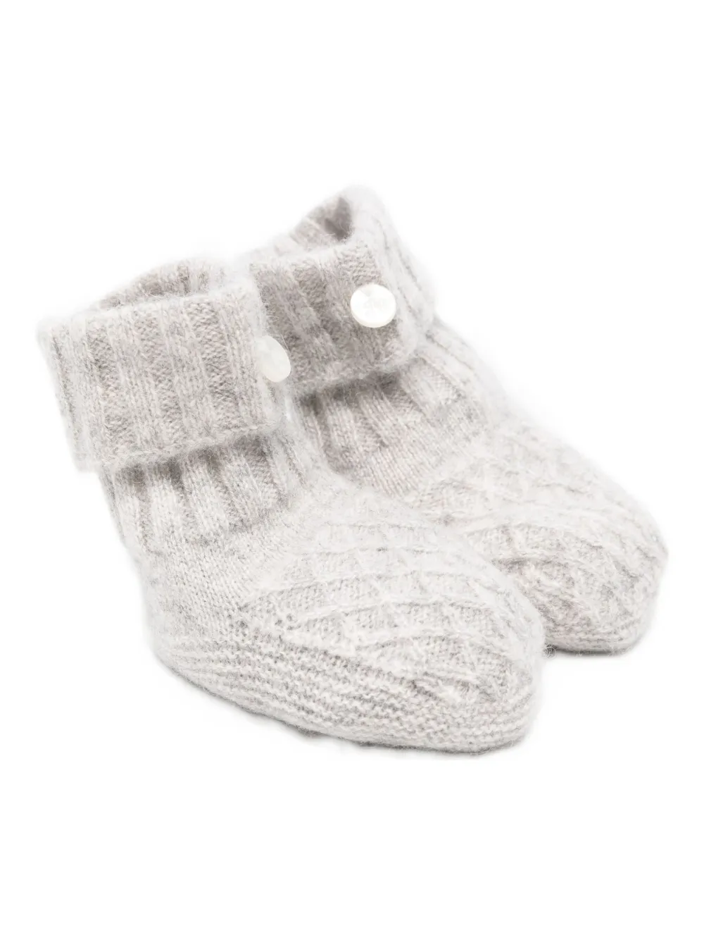 Tartine Et Chocolat cable-knit booties - Grigio