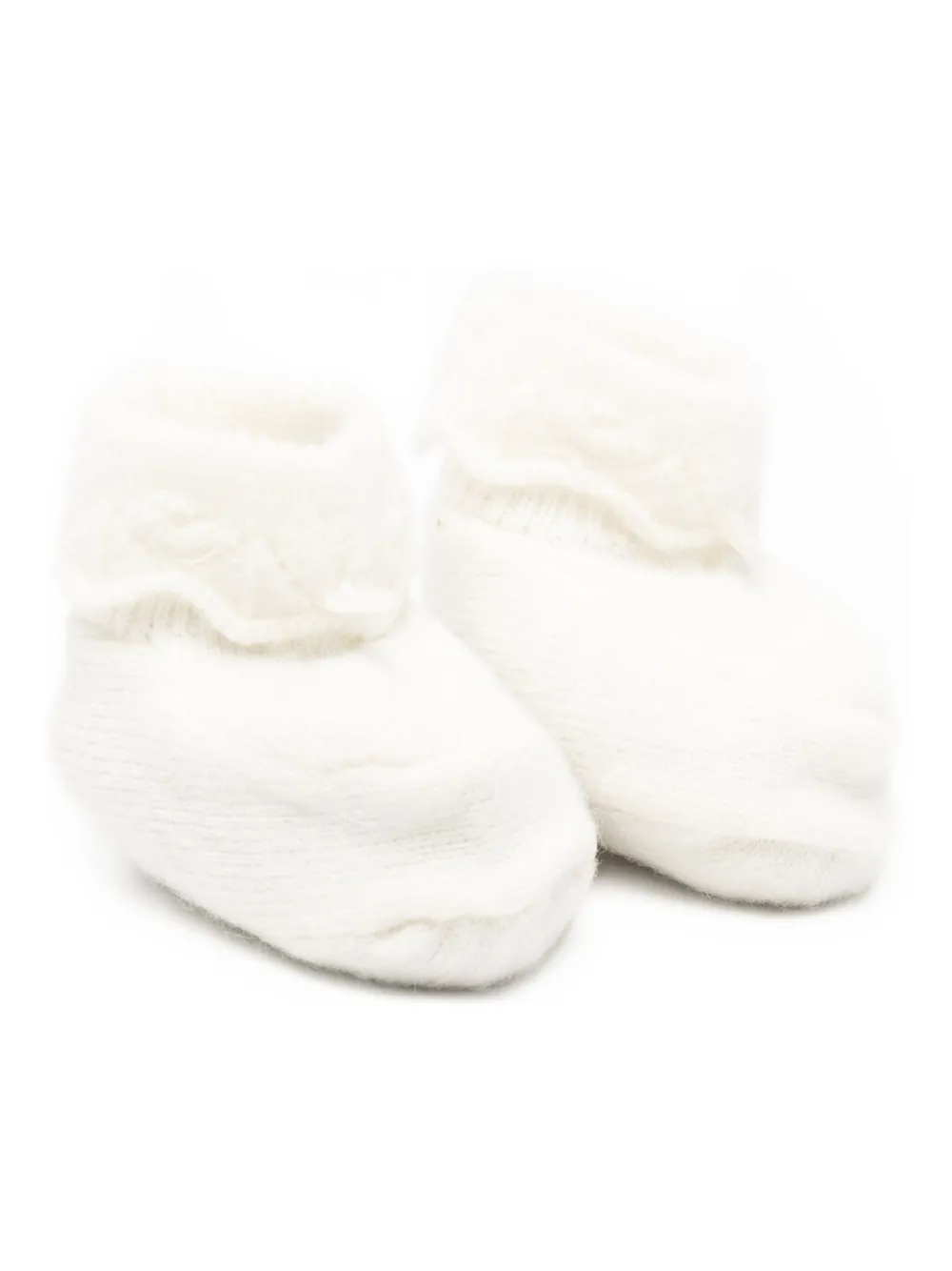 Tartine Et Chocolat frill-cuff slippers Neutrals