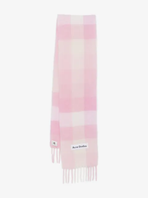 Acne Studios écharpe frangée à carreaux