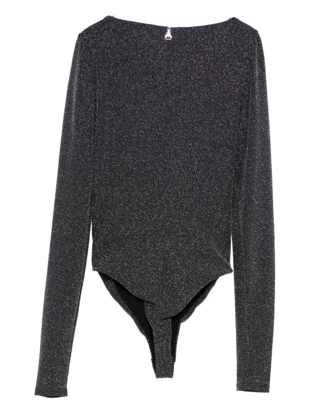 Patrizia Pepe Cut-out Bodysuit In Gray
