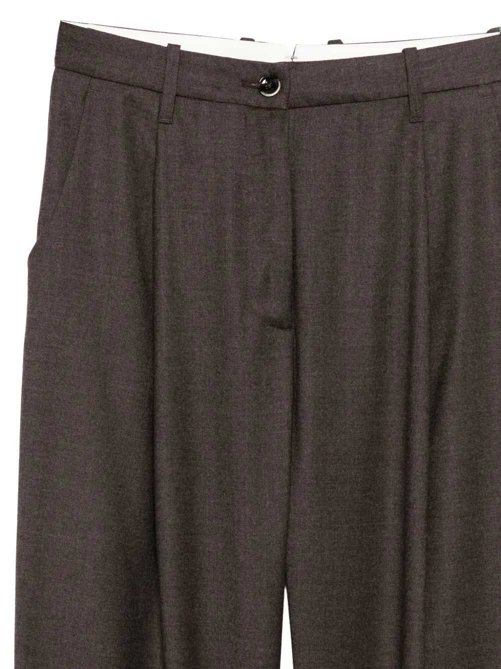 Nine In The Morning Broek met geplooid detail Bruin