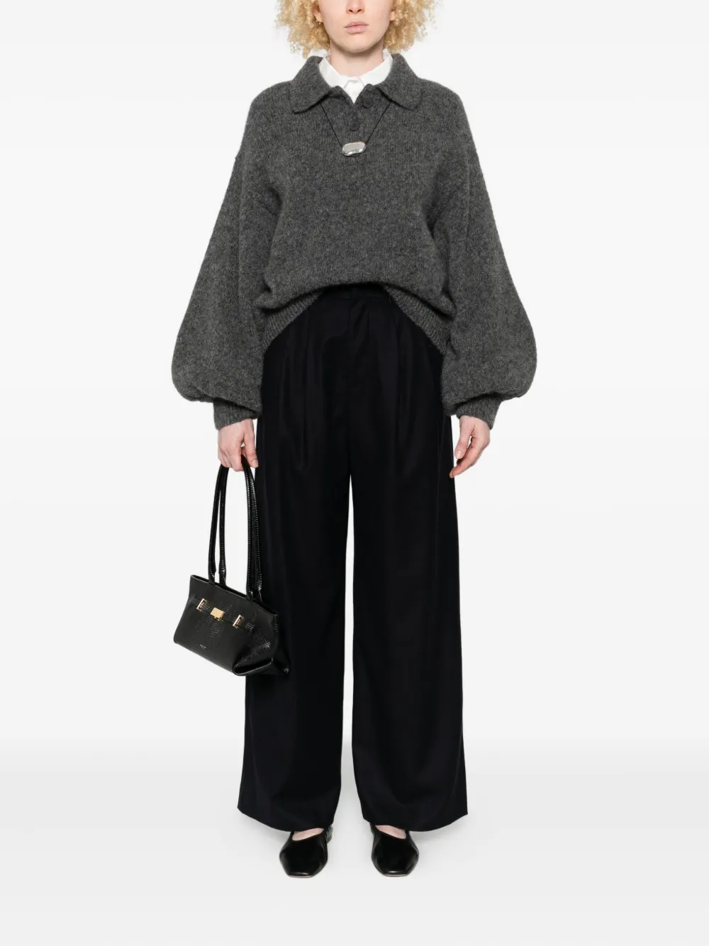 I Love Mr Mittens Giselle bishop-sleeve sweater | Knitted Sweaters | Image 2