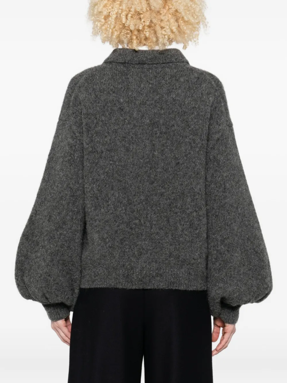 I Love Mr Mittens Giselle Bishop-sleeve Sweater In Multi