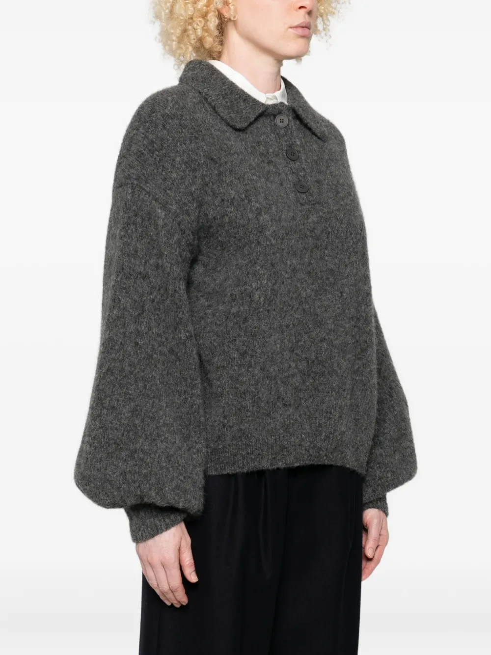 I Love Mr Mittens Giselle Bishop-sleeve Sweater In Multi