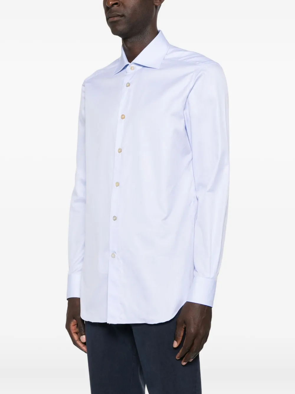 Kiton Overhemd met lange mouwen Blauw