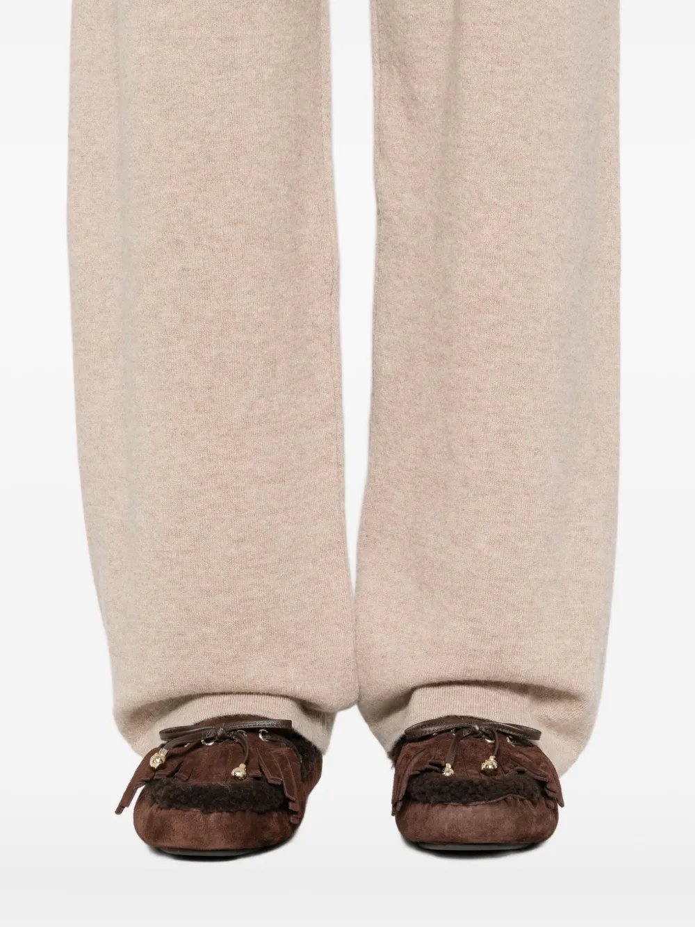 Mr. Mittens Broek met elastische taille Beige