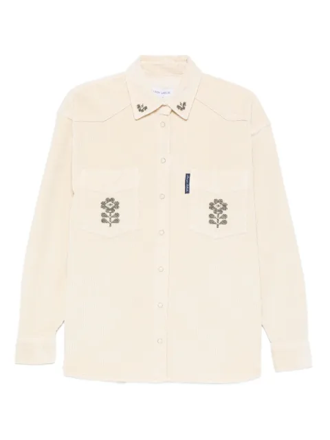 Maison Labiche embroidered corduroy shirt
