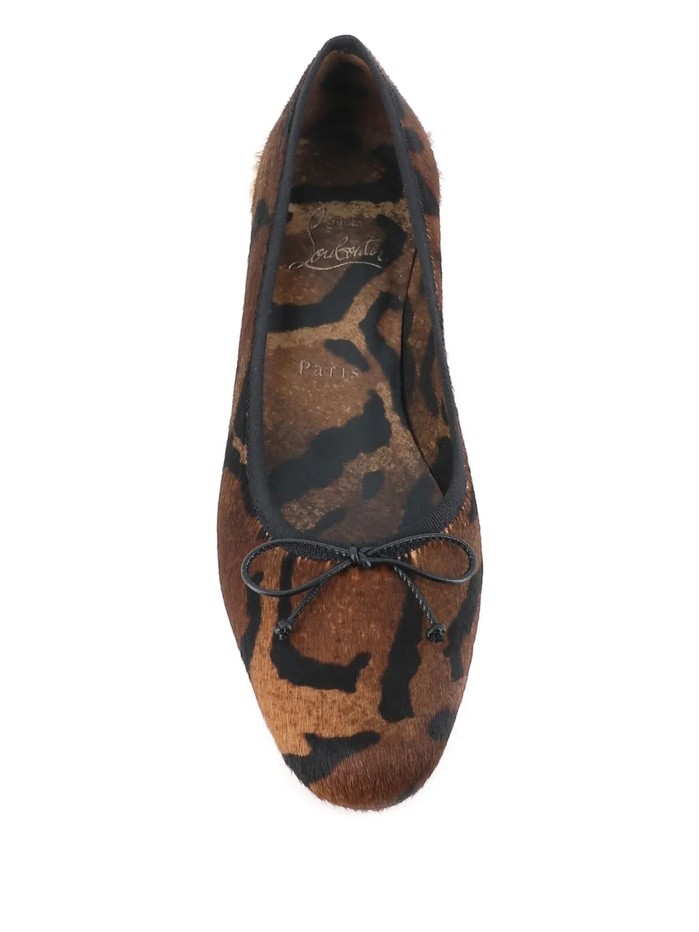 animal-print leather pumps